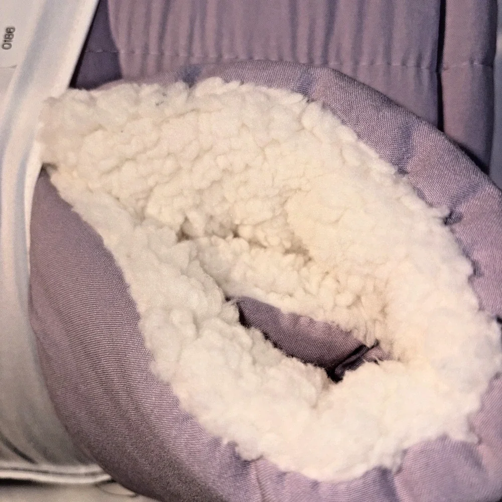 Room Essentials Faux Shearling Comforter in Lavender- Full/Queen